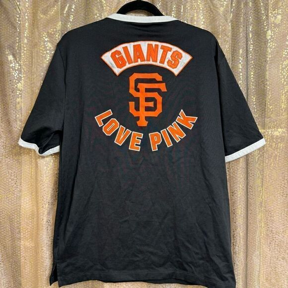 PINK Victorias Secret MLB SF Giants Lace Up Jersey Small - Picture 2 of 7